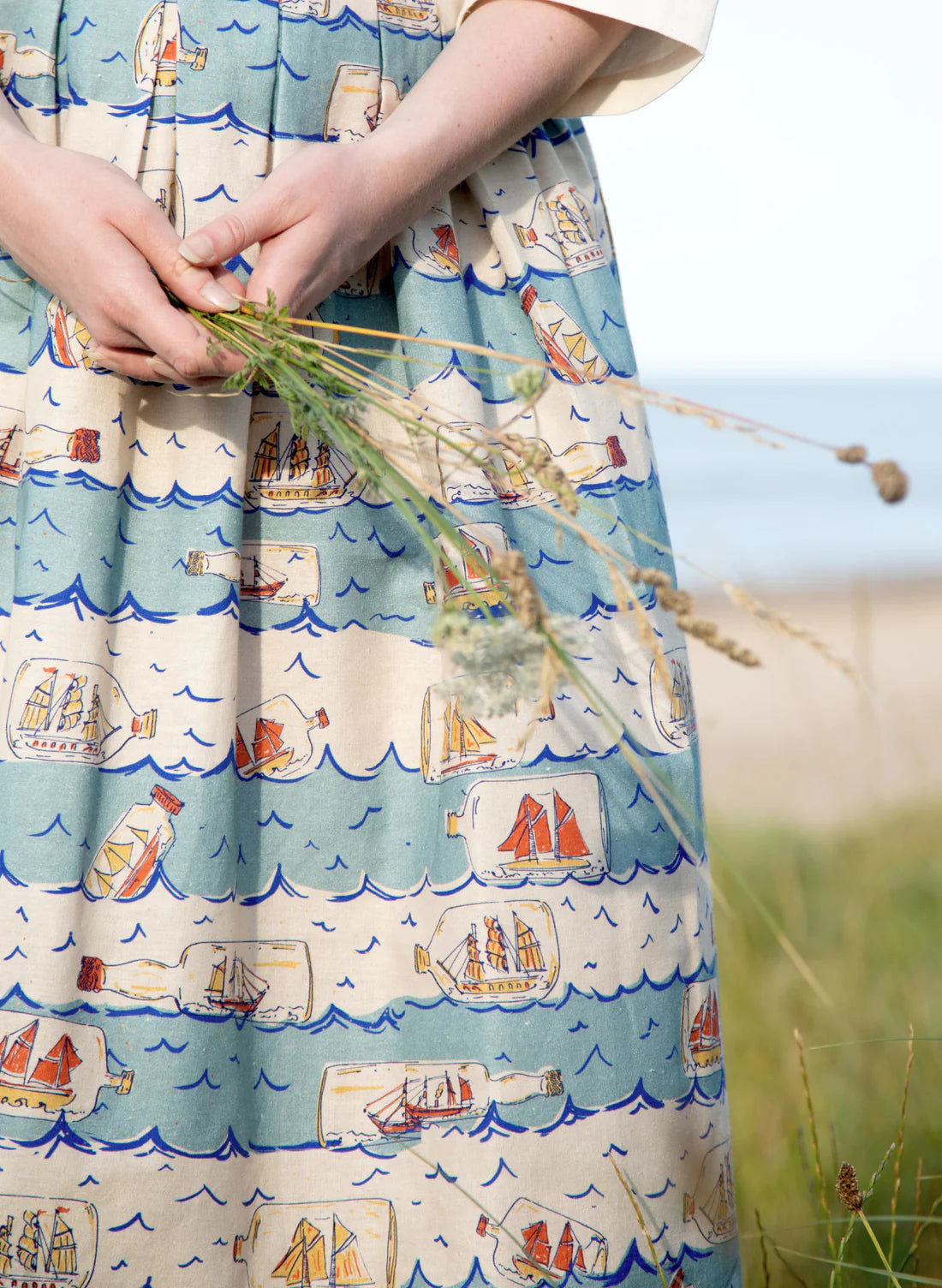 Florence Skirt - blue ships ahoy - Dotty&Dan