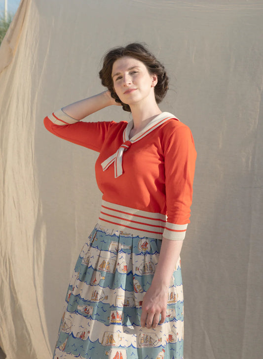 Florence Skirt - blue ships ahoy - Dotty&Dan