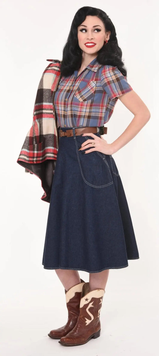 Blue Denim Jeans Skirt - Dotty&Dan