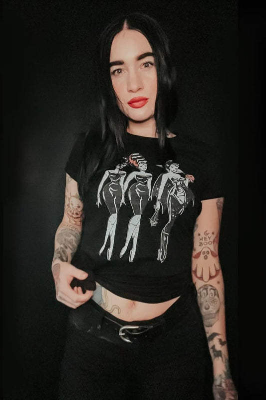 Halloween Pin up Shirt Hexen - black - Dotty&Dan