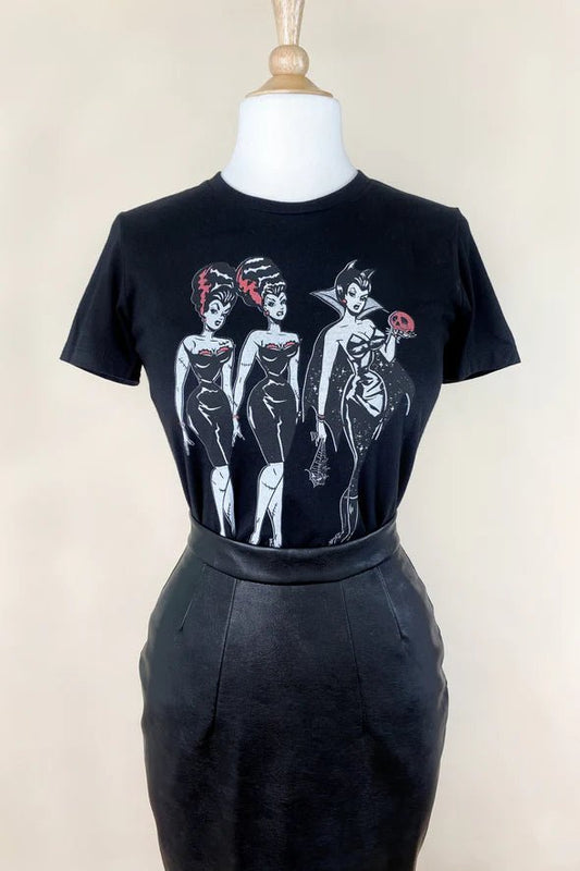 Halloween Pin up Shirt Hexen - black - Dotty&Dan