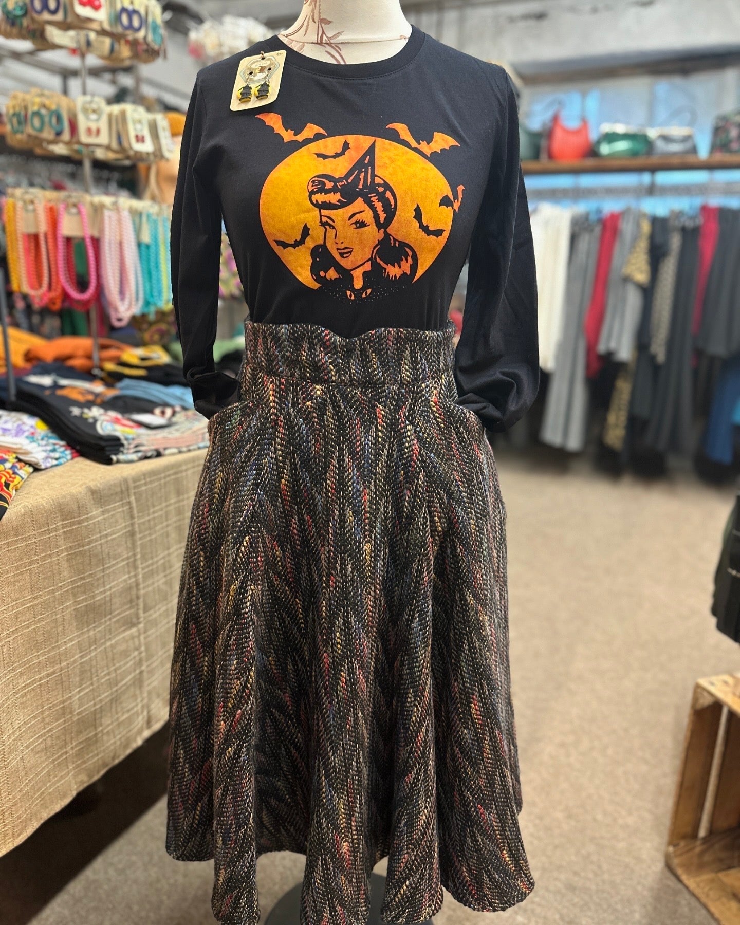 Halloween Shirt Sweet Dotty witch - black - Dotty&Dan