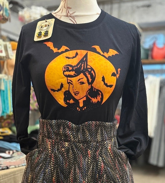 Halloween Shirt Sweet Dotty witch - black - Dotty&Dan