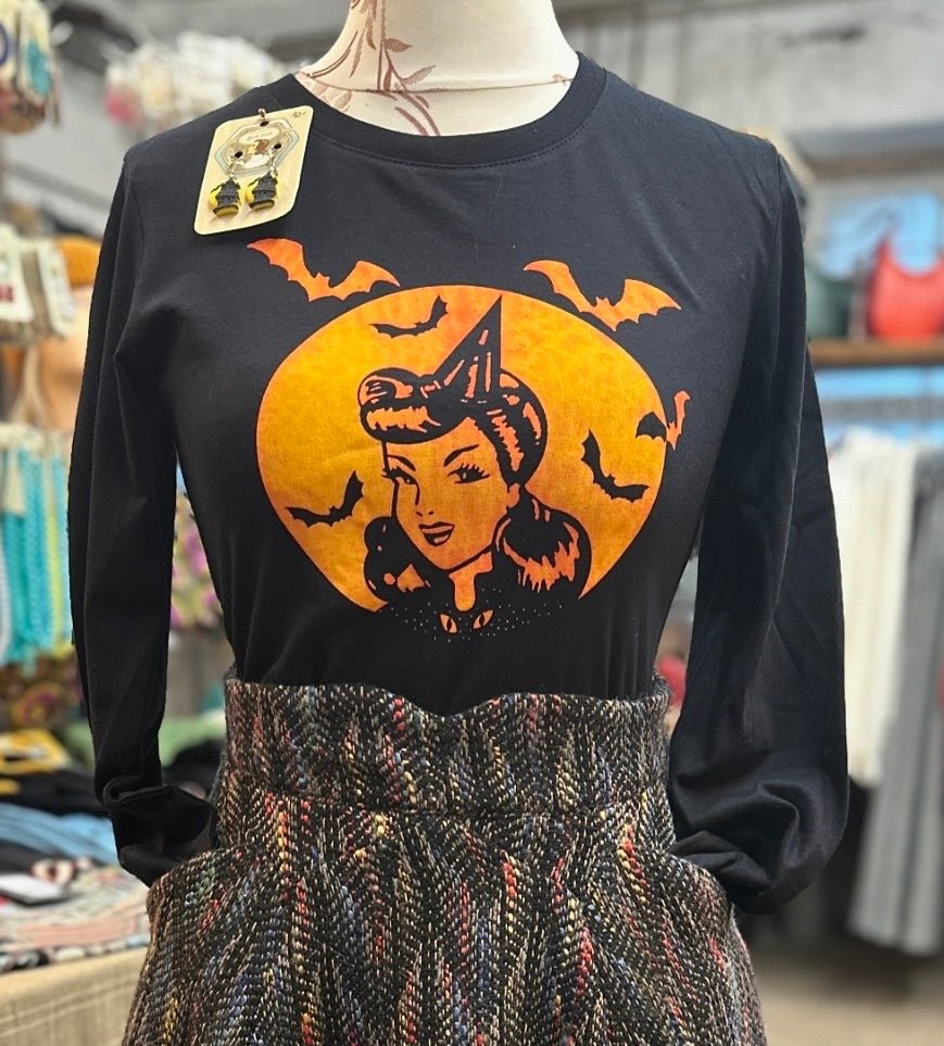 Halloween Shirt Sweet Dotty witch - black - Dotty&Dan