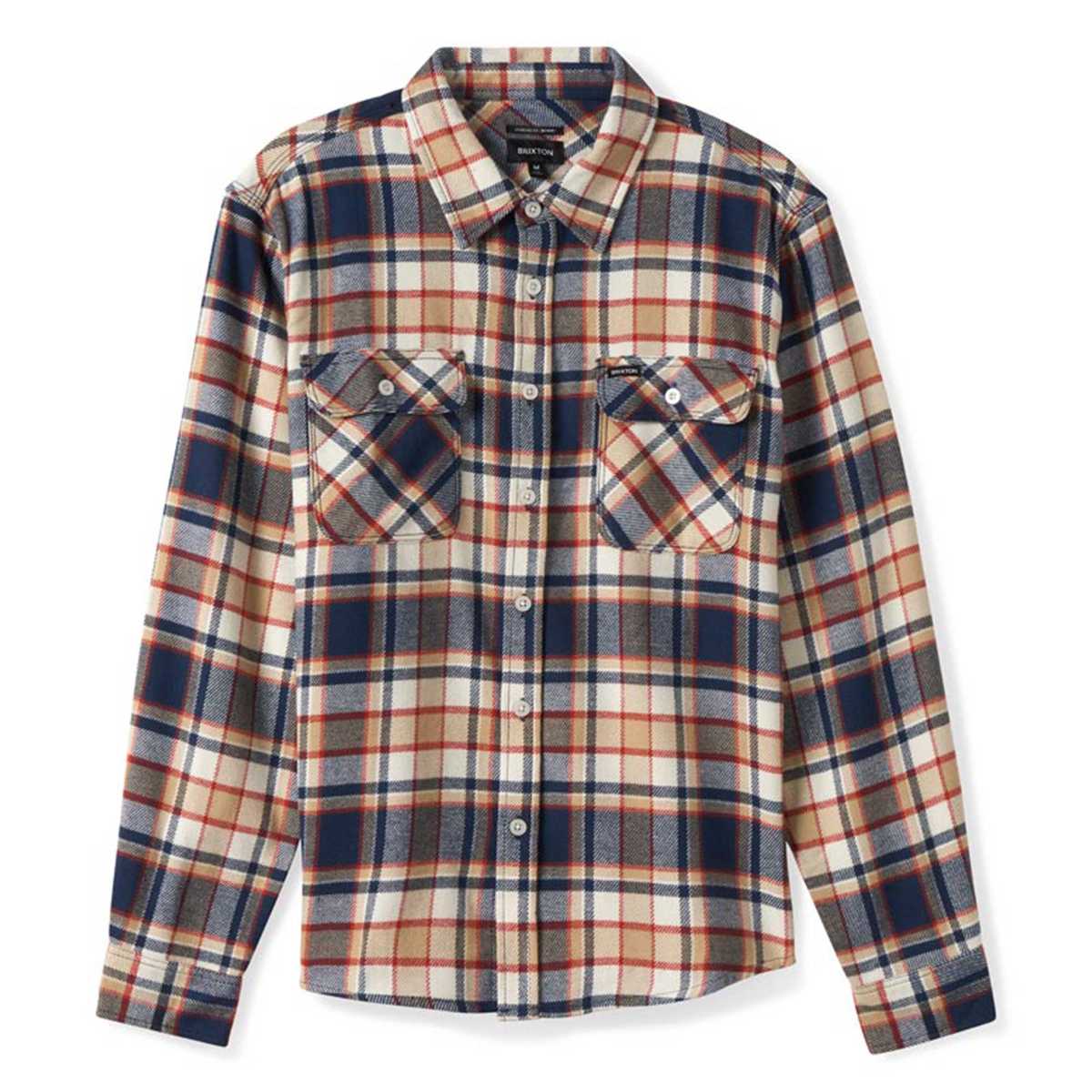 Hemd Bowery Flannel - washed navy/barn red/off white - Dotty&Dan