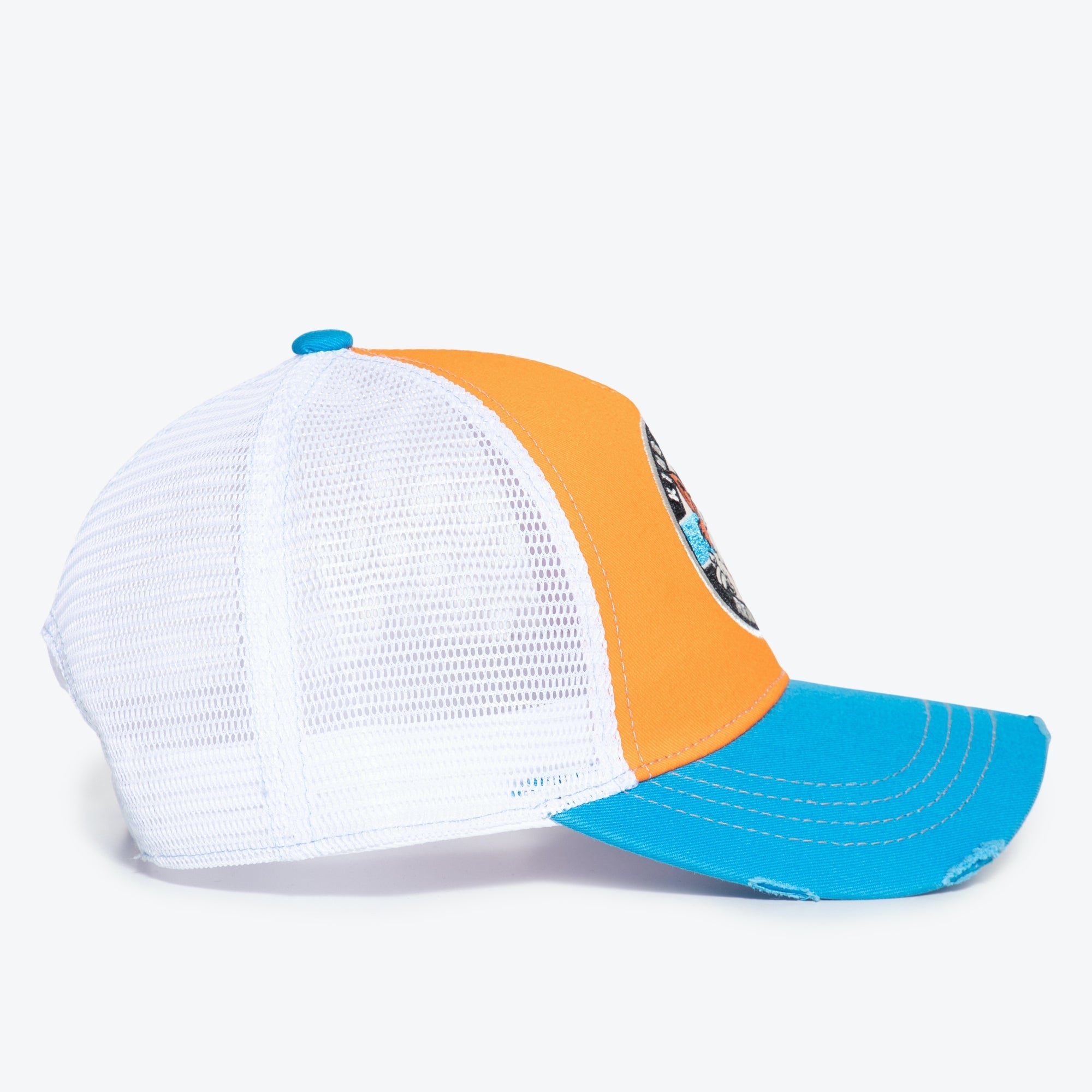 Herren Cap - Real Badass - blue/orange - Dotty&Dan