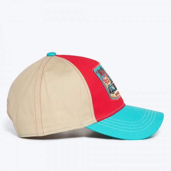 Herren Cap - Rockin Surfin - turquoise/red - Dotty&Dan