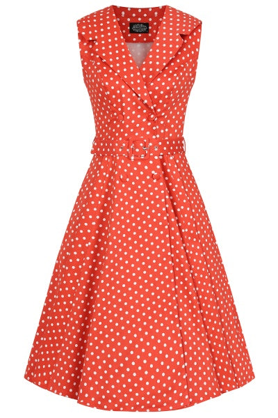 Swingkleid Polka Dot Hannah - red - Dotty&Dan