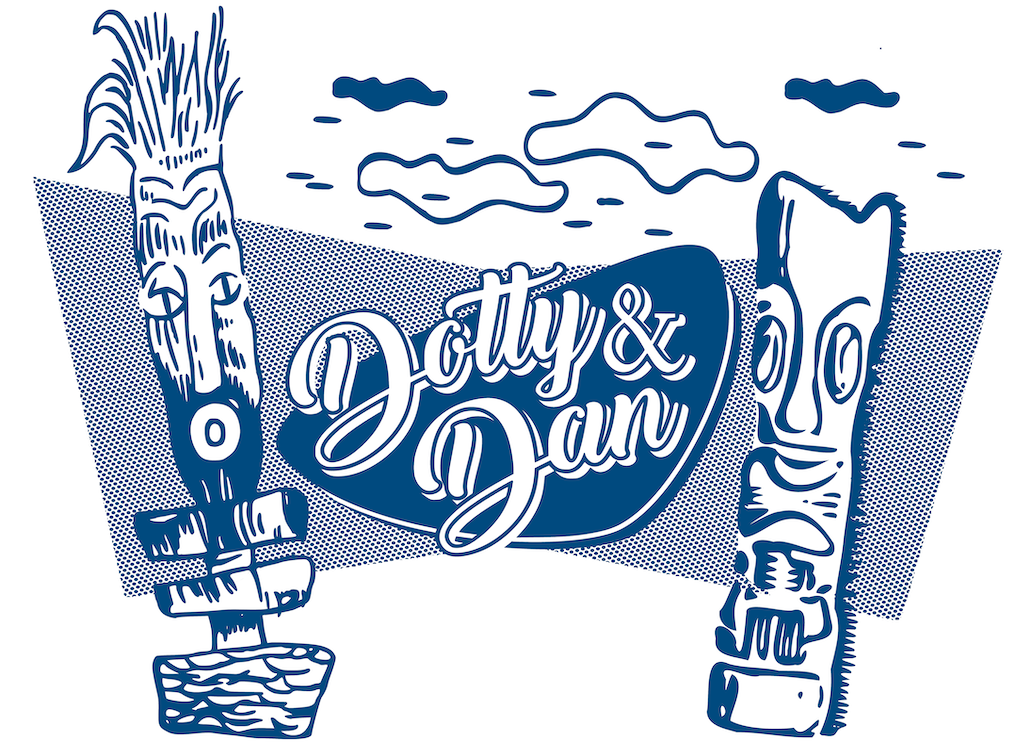 Tiki Shirt Dotty & Dan - creme