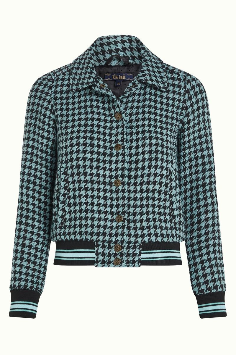 Isa Collar Jacket Rubio Check - black - Dotty&Dan