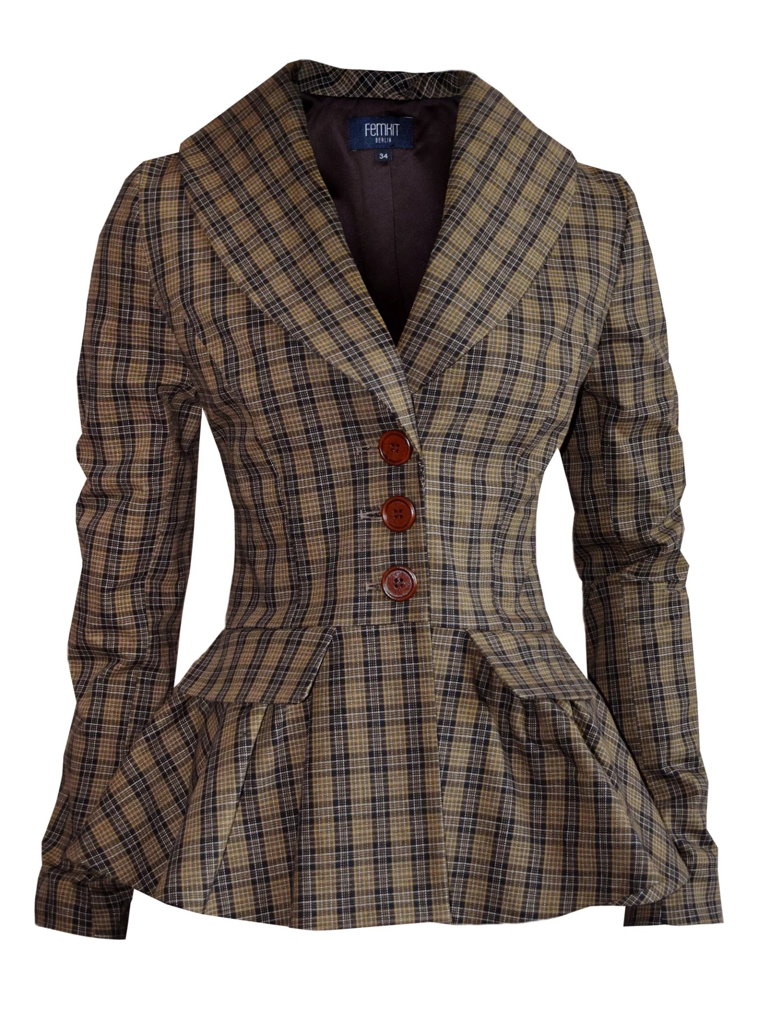 Jacke MARGO - camelplaid - Dotty&Dan