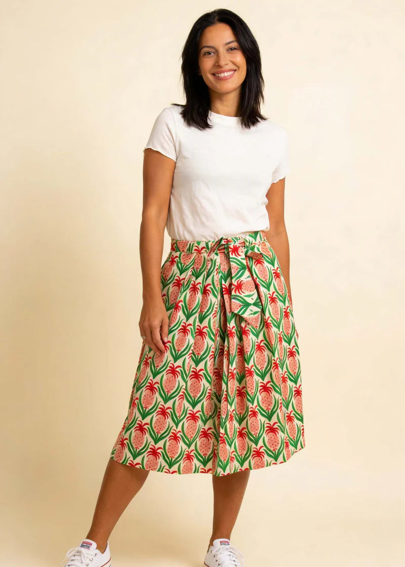 Pretty Vacant Jessica Skirt Pineapple Print Vintage Rock