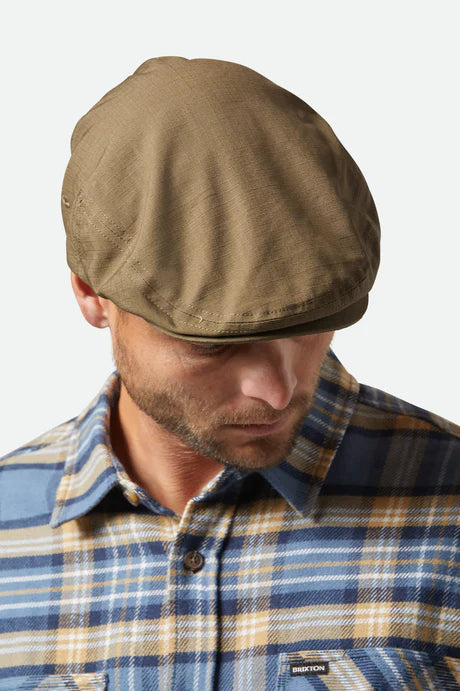 Hooligan Lightweight Flat Cap - ivy green ripstop - Dotty&Dan
