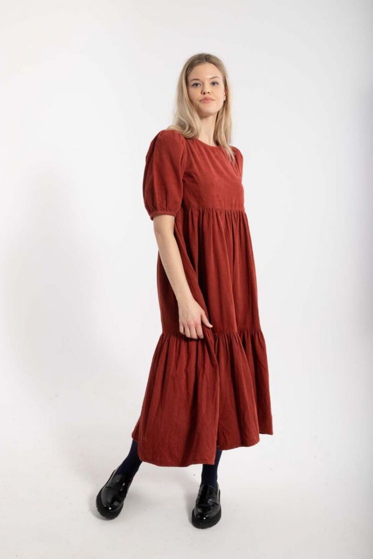 Juli Cord Kleid - old rose