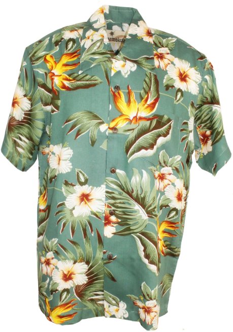 Hawaiian Hemd - Montana green - Dotty&Dan
