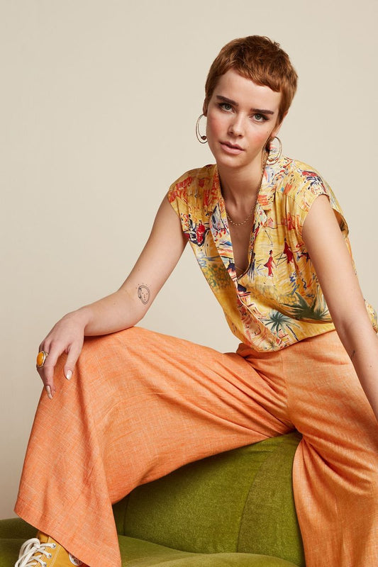 July Blouse Serafini - tuscan yellow - Dotty&Dan