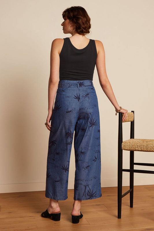 Neva Cropped Pants Daytrip - denim blue - Dotty&Dan