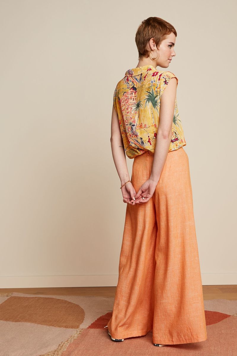 Palazzo Pants Camonte - reef coral - Dotty&Dan