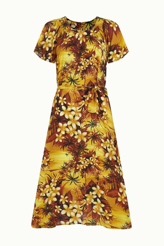 Talia Dress Emerald - amarillo gold - Dotty&Dan