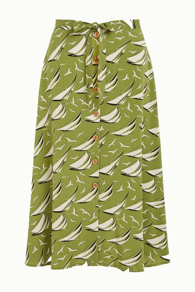 Judy midi Skirt Bateau - woodbine green - Dotty&Dan