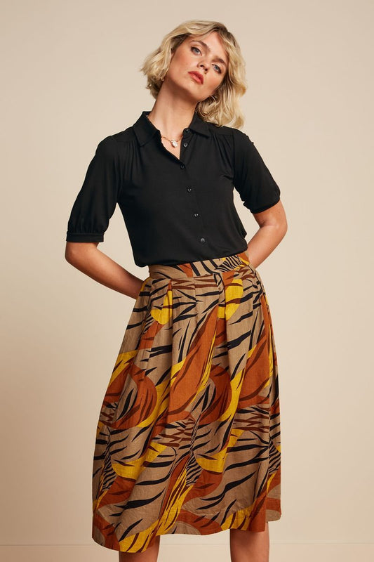 Suzette Pleat Skirt Zolea - sulphur yellow - Dotty&Dan