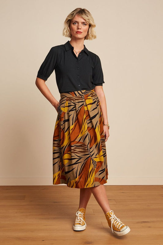 Suzette Pleat Skirt Zolea - sulphur yellow - Dotty&Dan