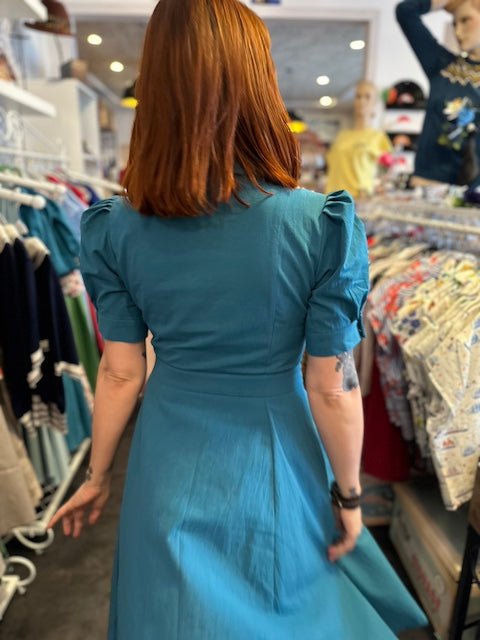 Kleid EMMY - washed petrol - Dotty&Dan