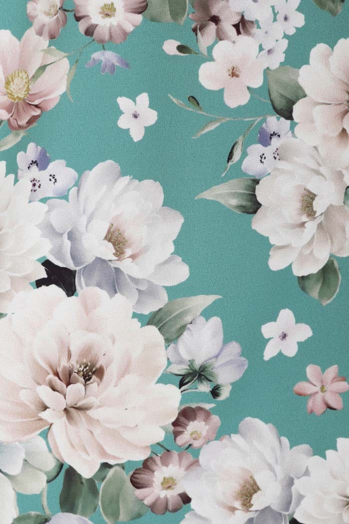 Liliana - teal floral