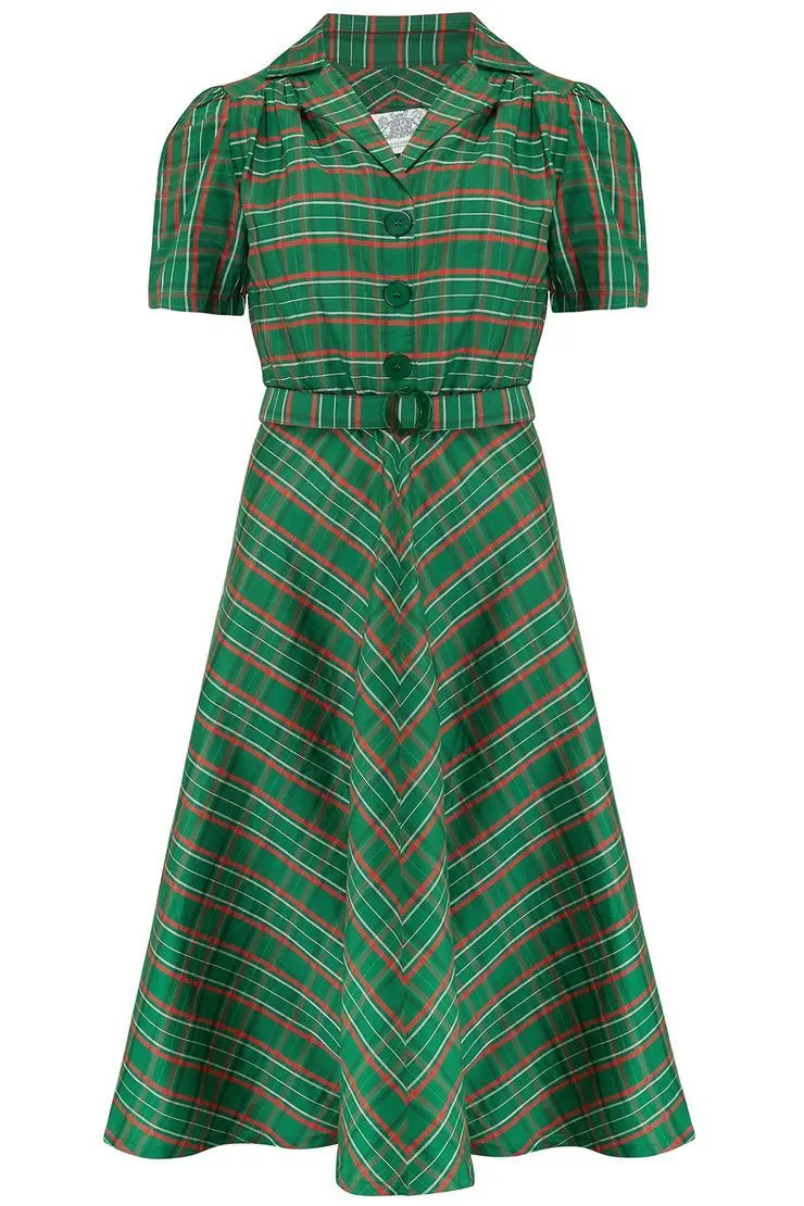 Lisa Dress - Green Check - Dotty&Dan