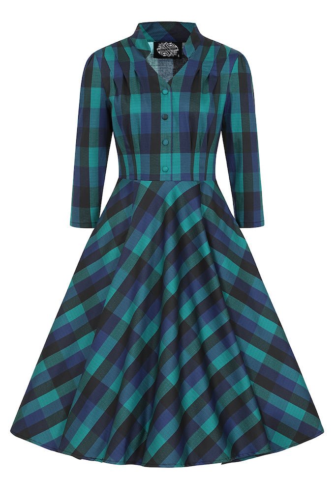 Louisa Check Swing Dress - Dotty&Dan