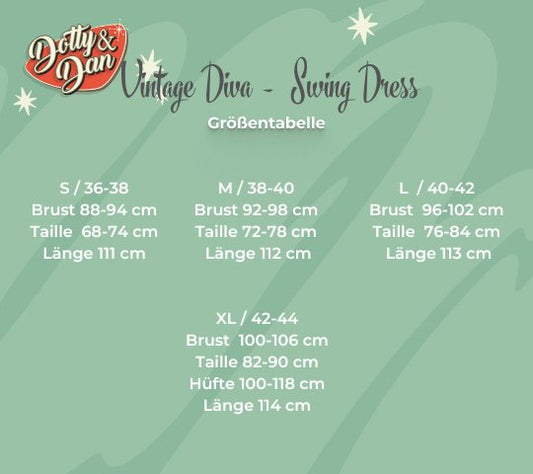 Maria Grazia Swing Dress - black and white - Dotty&Dan