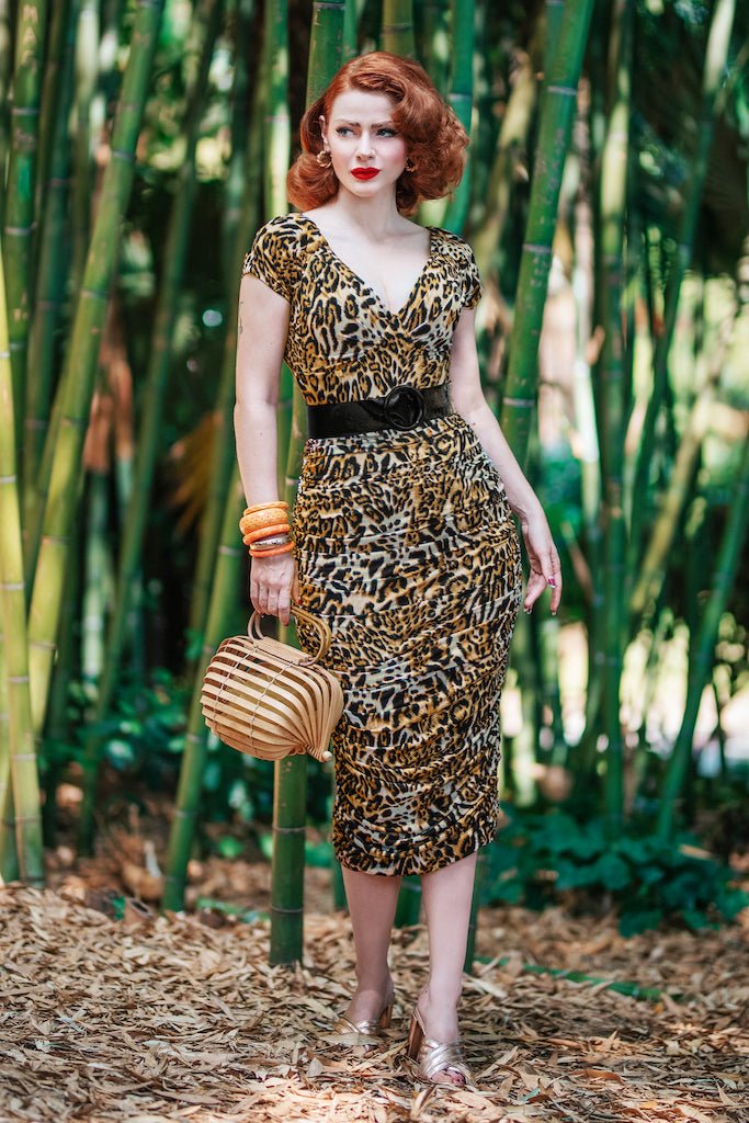 Marilyn Pencil Dress - animal print - Dotty&Dan