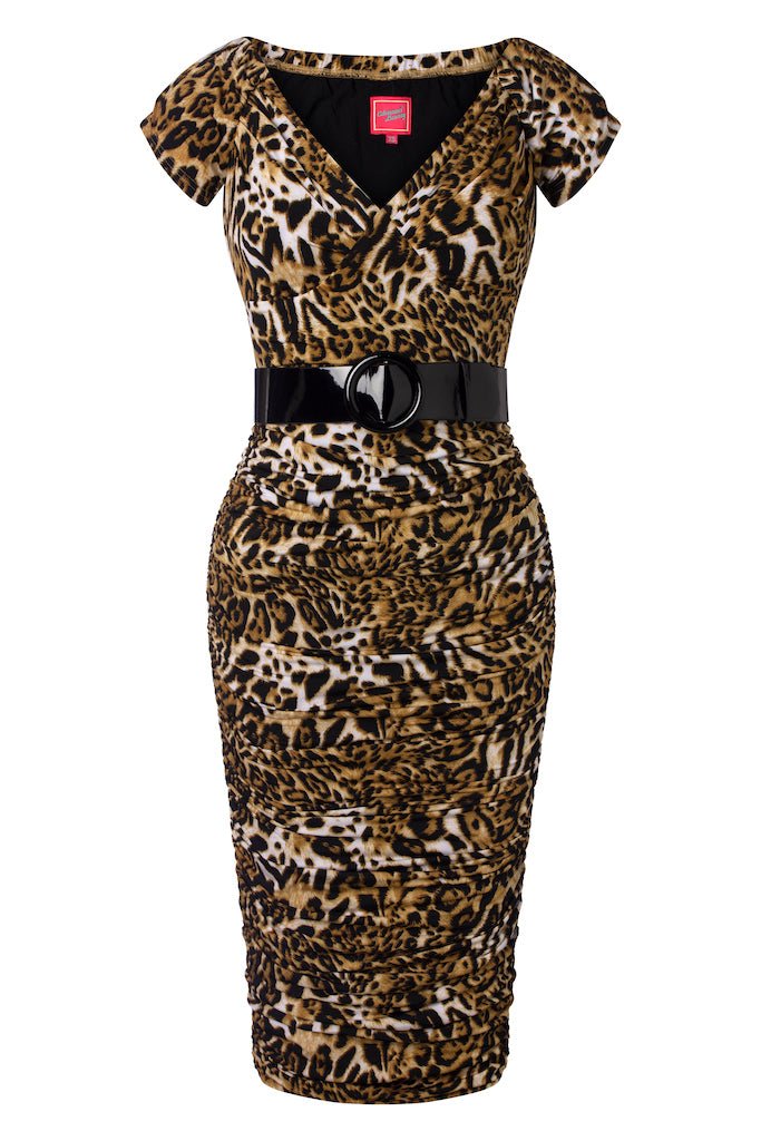 Marilyn Pencil Dress - animal print - Dotty&Dan