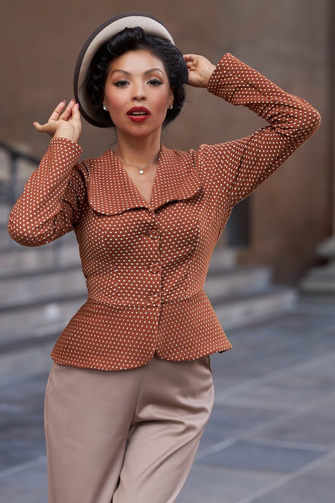 Mavia-Sunrise Blazer - dotta-terracotta