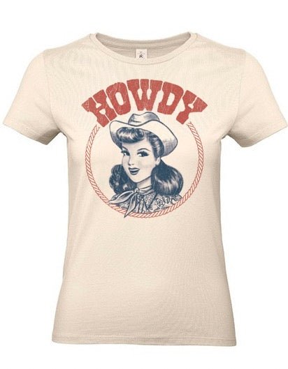 Mrs. Dotty Shirt "Howdy" - creme - Dotty&Dan