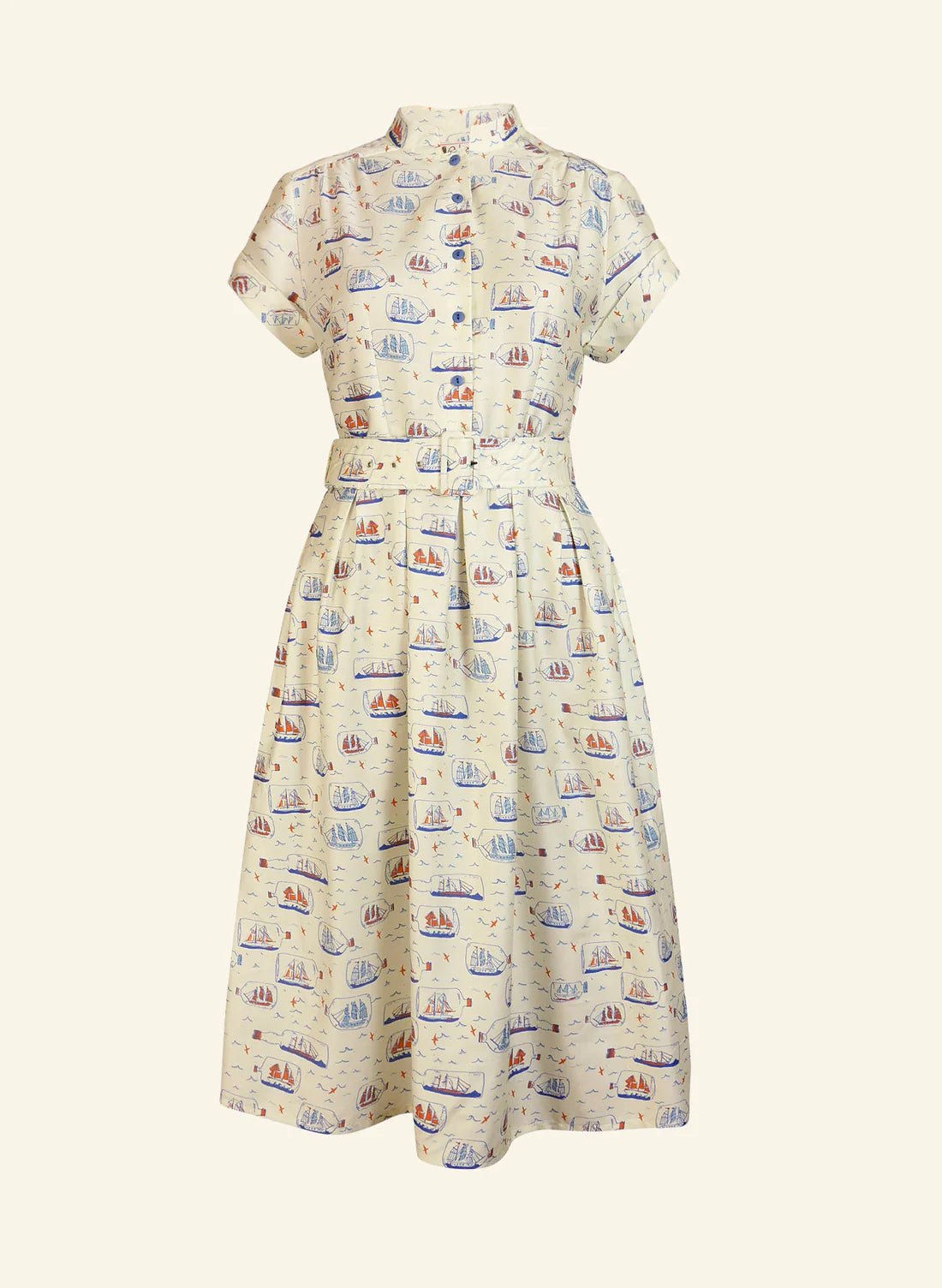 Louise - ivory lost at sea dress dreas - Dotty&Dan