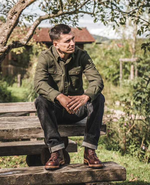 1943 CPO Shirt Moleskin - moss - Dotty&Dan