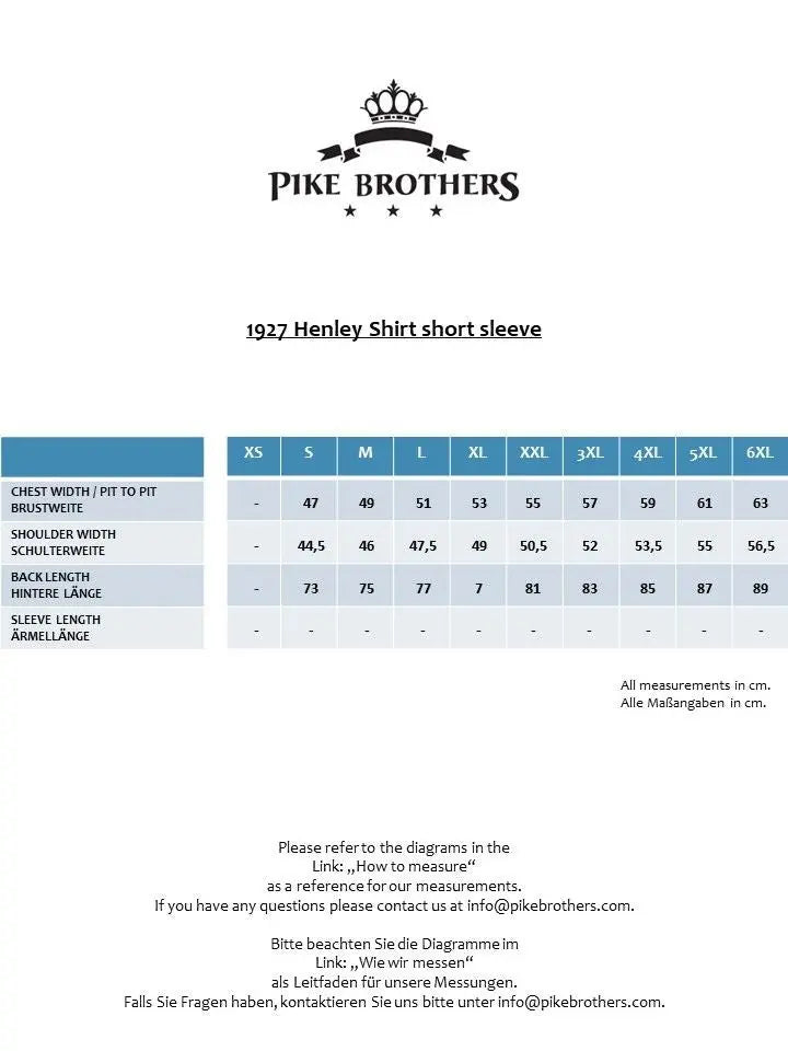 1927 Henley Shirt short sleeve - bongo blue - Dotty&Dan