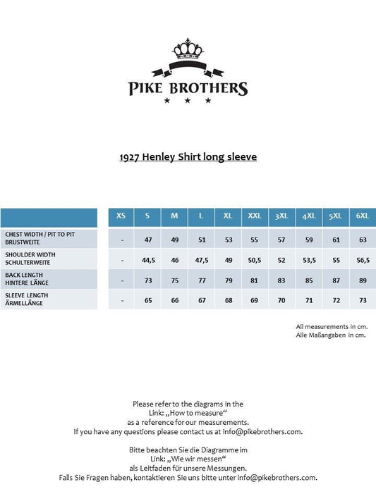 1927 Henley Shirt long sleeve -mojave blue - Dotty&Dan