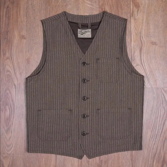 1937 Roamer Vest - Elegante Herrenweste aus Wolle und Leinen