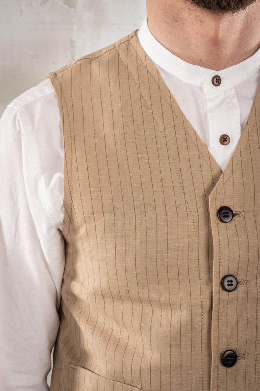 1937 Roamer Vest - Chicago sand - Dotty&Dan