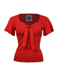 Pretty Tie Top - red