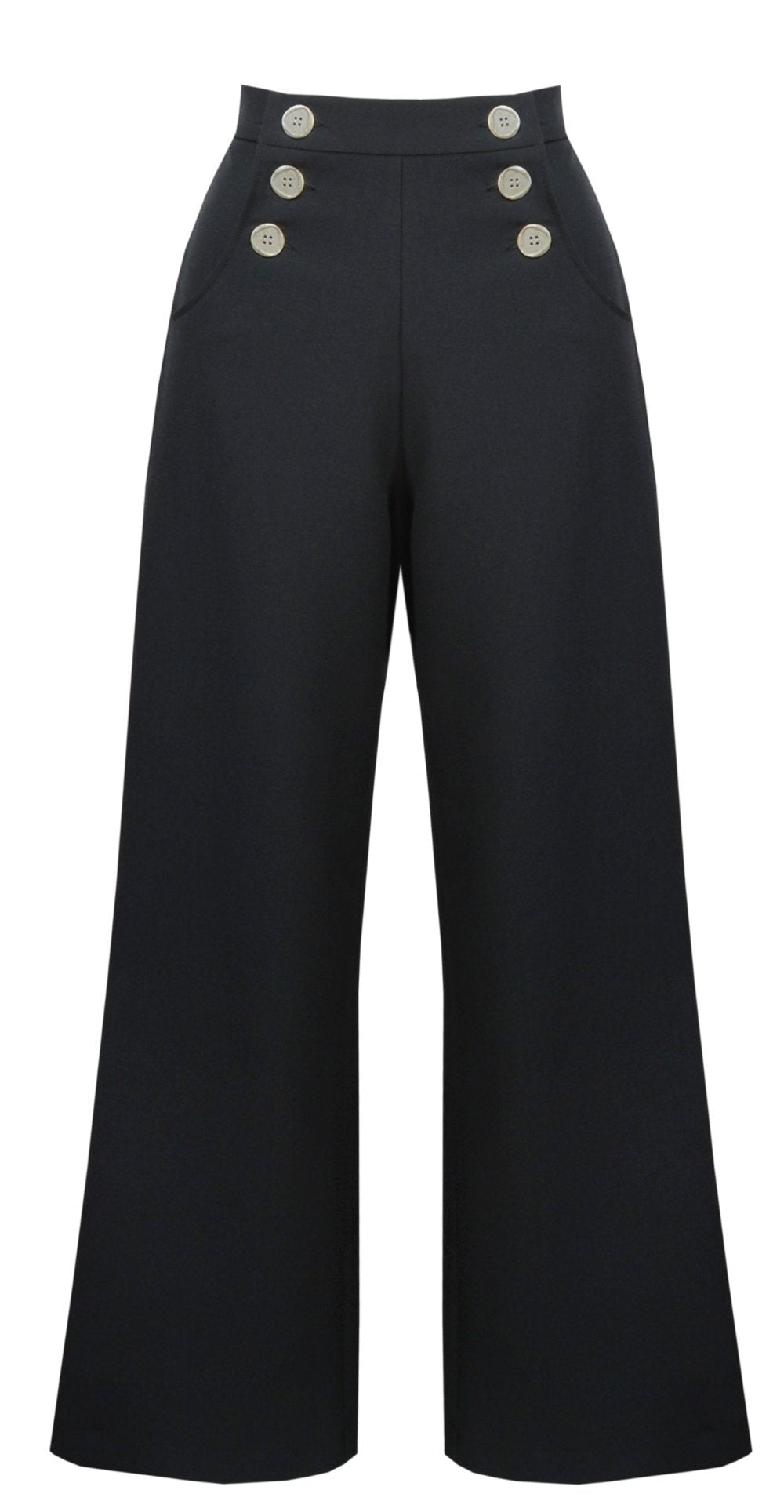 Retro Sailor High Waist Hose - black - Dotty&Dan