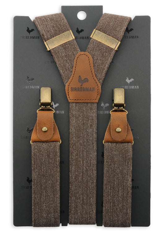 Deluxe Hosenträger Denim - urban braun - Dotty&Dan