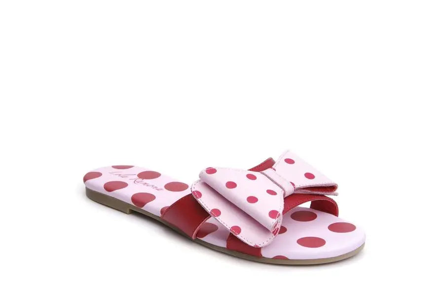 Lola Ramona Slip-on Sandale Caroline Foxy pink rot Punkte Schleife Damen