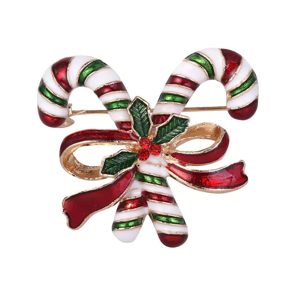 Snazzy Santa Brosche mit zuckerstangen, produktansicht