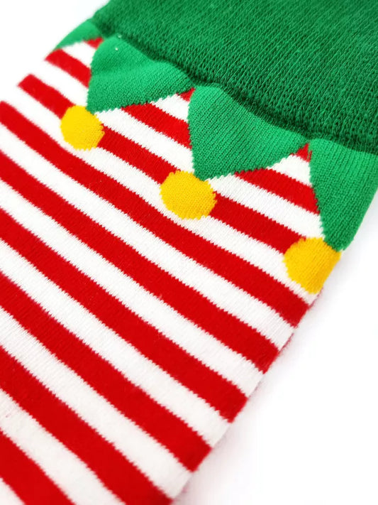 Snazzy Santa Socken mit elfen, weitere ansicht