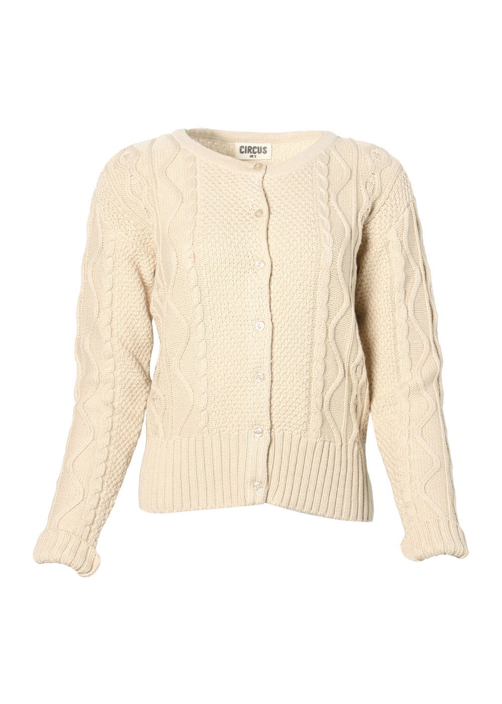 Strickjacke mit Zopfmuster - creme - Dotty&Dan