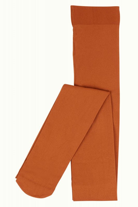 Strumpfhose Solid - cognac orange