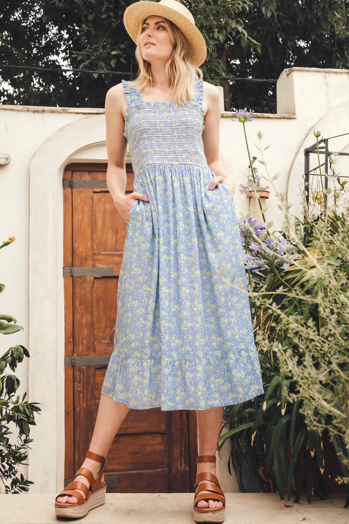 Ember Shirred Sundress - Dotty&Dan